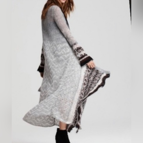 RARE Free people long cardigan sweater - Picture 3 of 4